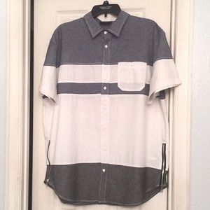 WT02 Long Length Dress Shirt with Side Zippers